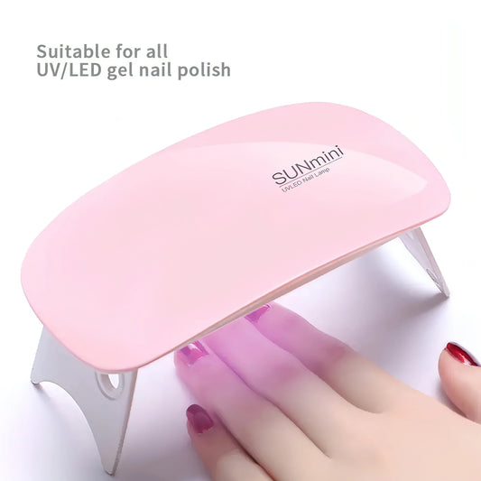 Mini Nail Lamp Dryer - Allure SocietyFalse Nail Kits and Dryers