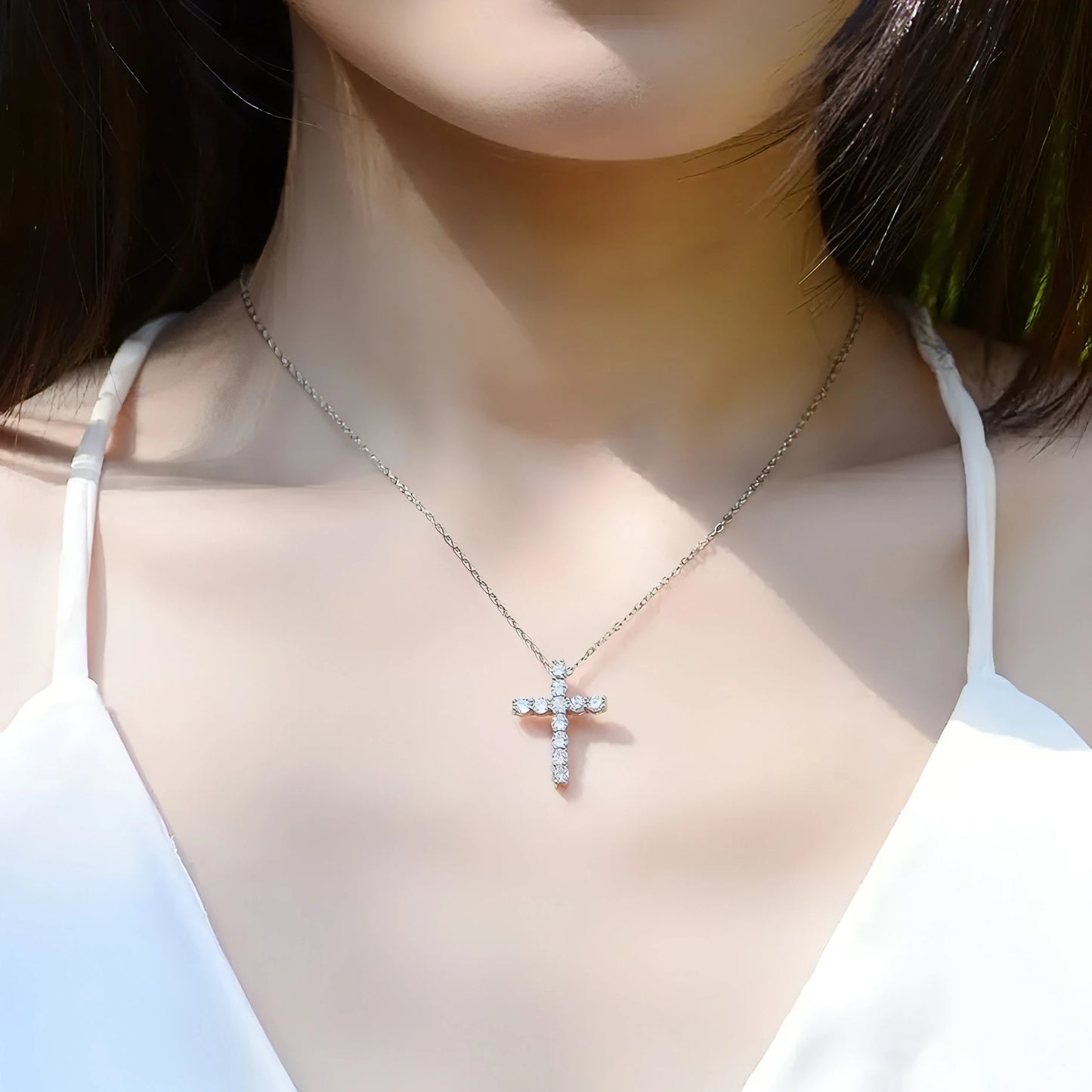 Moissanite Cross Pendants For Women - Allure SocietyNecklaces