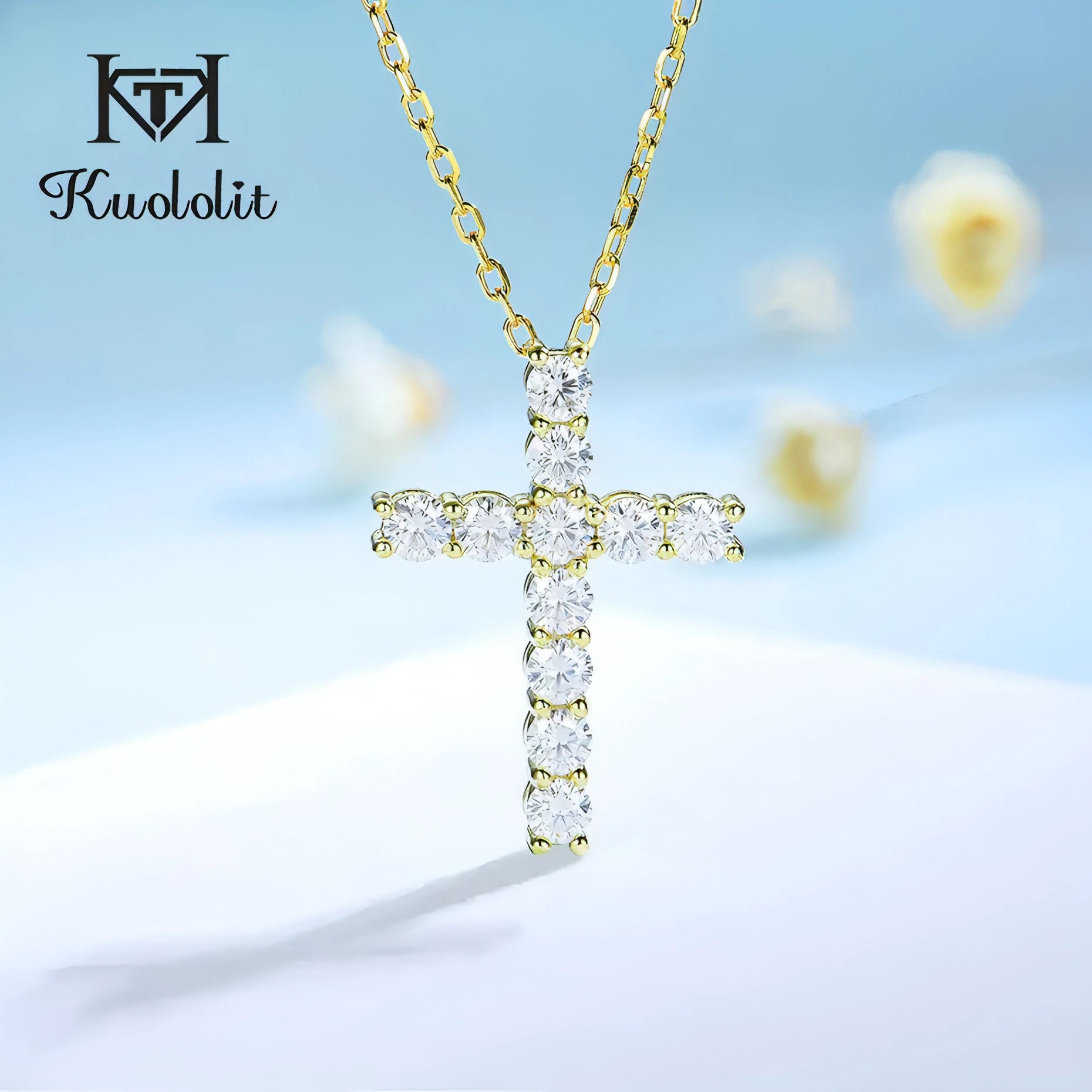 Moissanite Cross Pendants For Women - Allure SocietyNecklaces