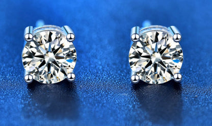 Moissanite Stud Earrings - Allure SocietyEarrings