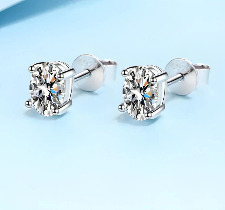 Moissanite Stud Earrings - Allure SocietyEarrings