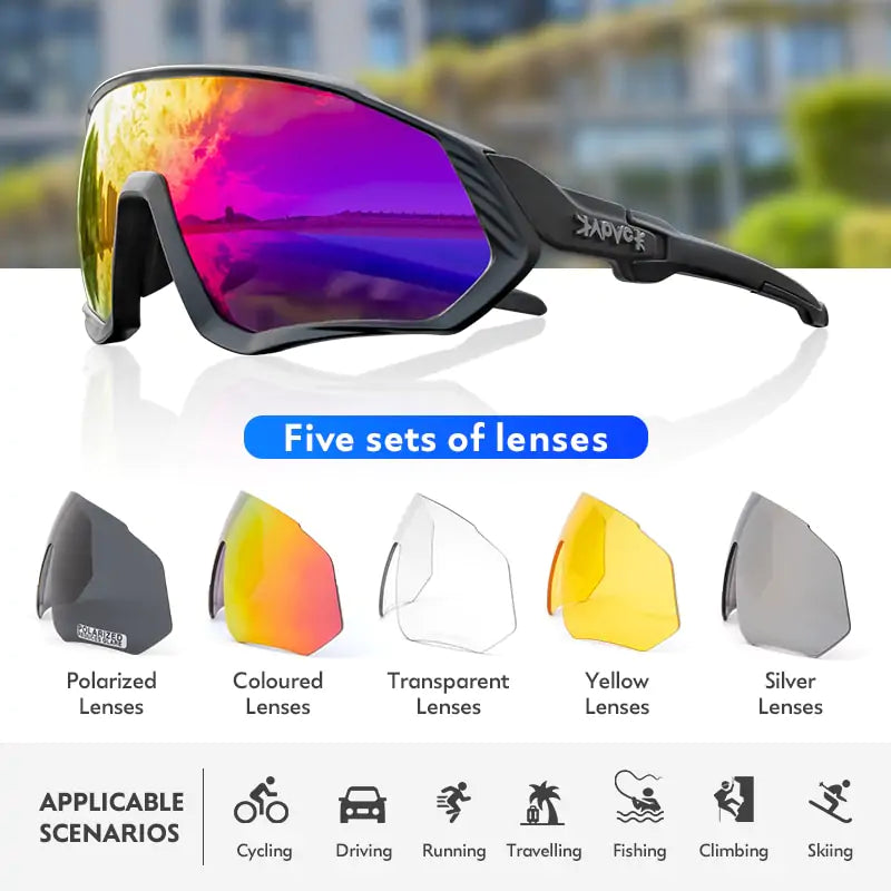 Polarised Cycling Sunglasses - Allure SocietyPolarised Sunglasses