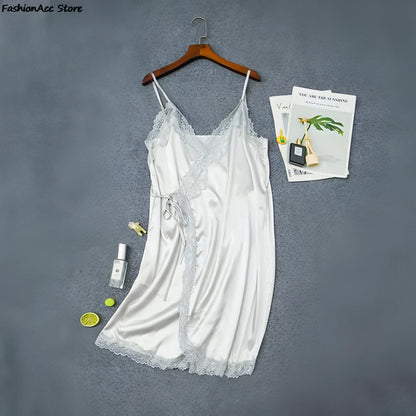 New Ladies Silk Sling Nightdress - Allure SocietyLoungewear One Piece's