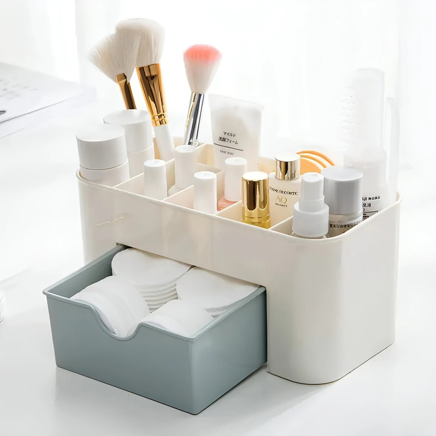 Nordic Cosmetic Storage Box Organizer - Allure SocietyMakeup Storage