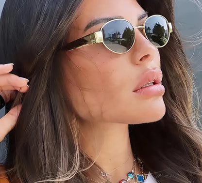 Oval Luxe Sunglasses - Allure SocietyUV Sunglasses