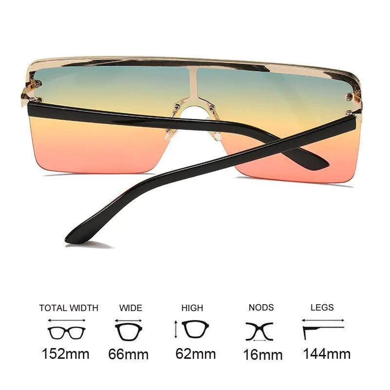 Oversized Gradient Sunglasses - Allure SocietyUV Sunglasses