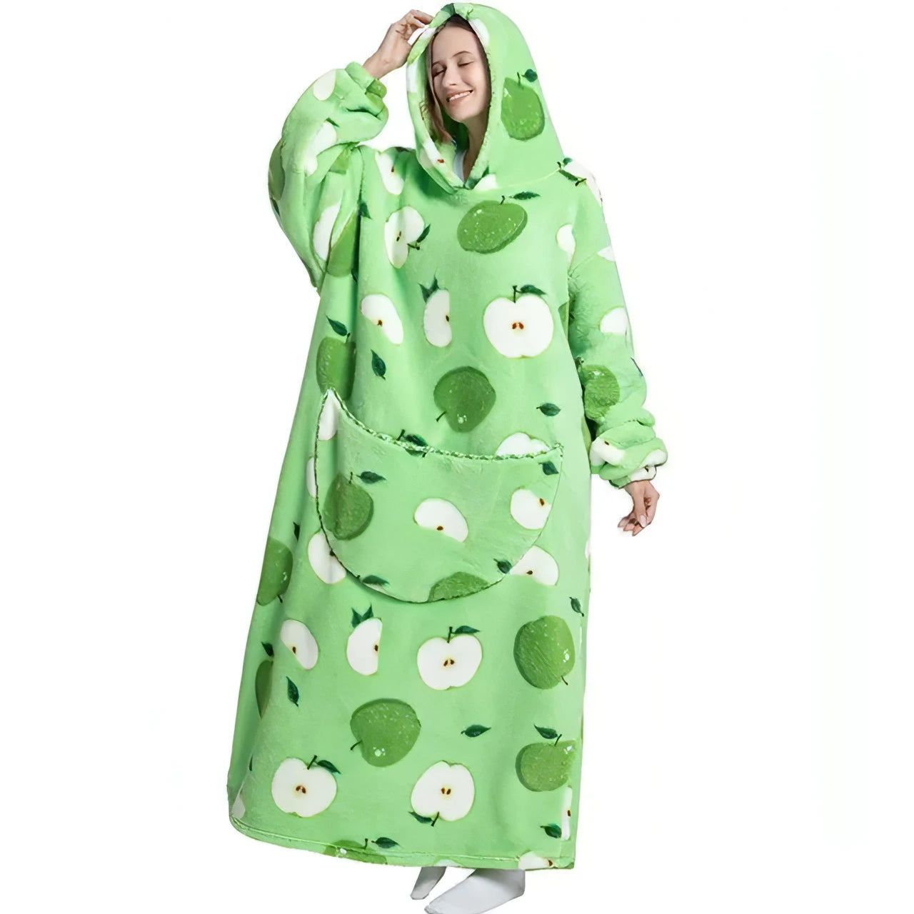 Oversized Long Fleece Blanket Hoodie - Allure SocietyLoungewear One Piece's