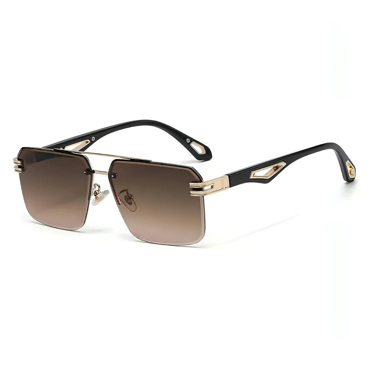 Oversized Rimless Rectangle Sunglasses - Allure SocietyUV Sunglasses