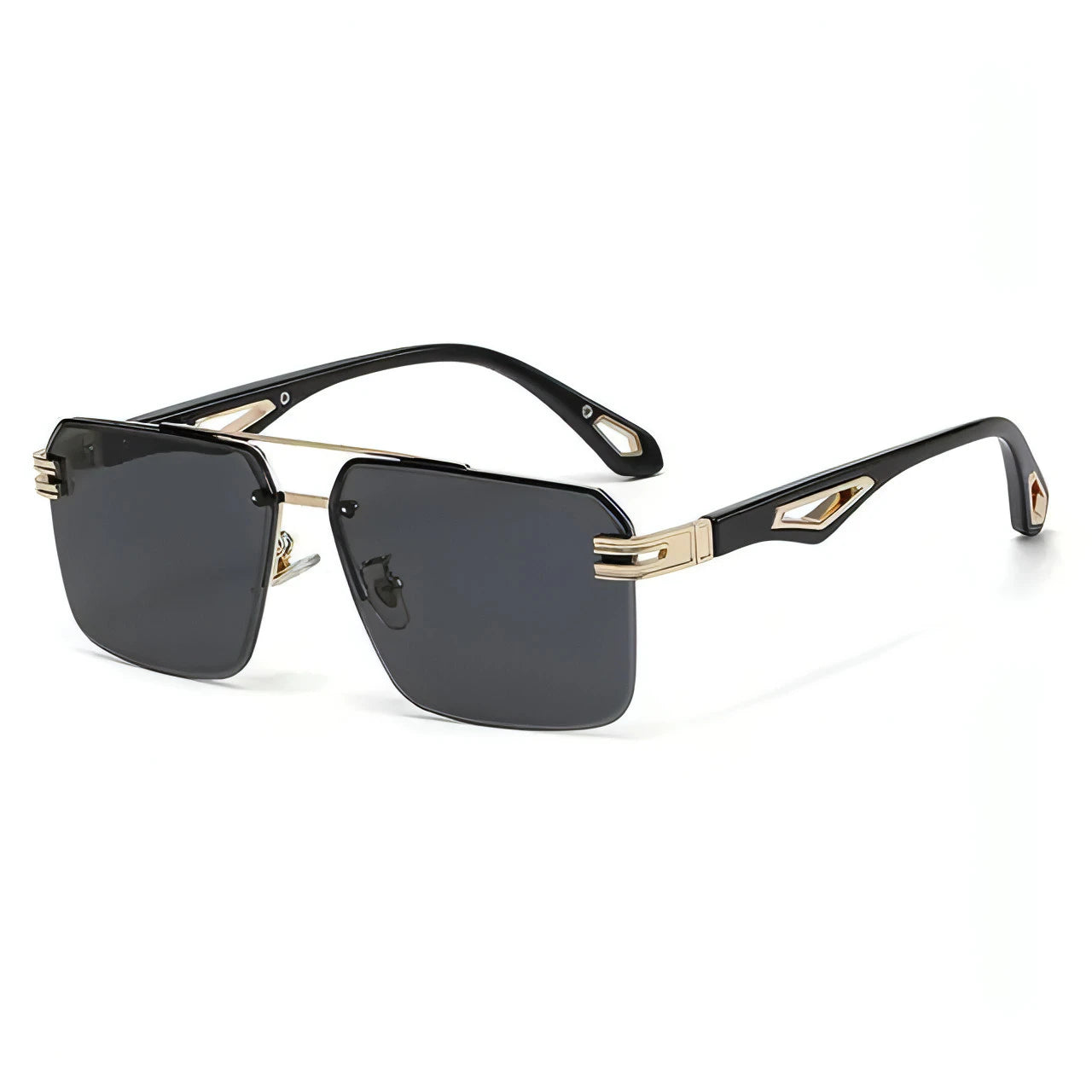 Oversized Rimless Rectangle Sunglasses - Allure SocietyUV Sunglasses