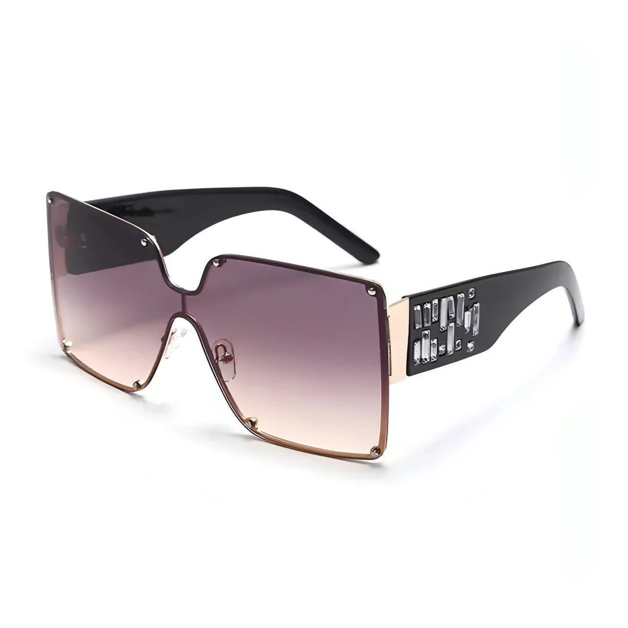 Oversized Weekend Rimless Sunglasses - Allure SocietyUV Sunglasses