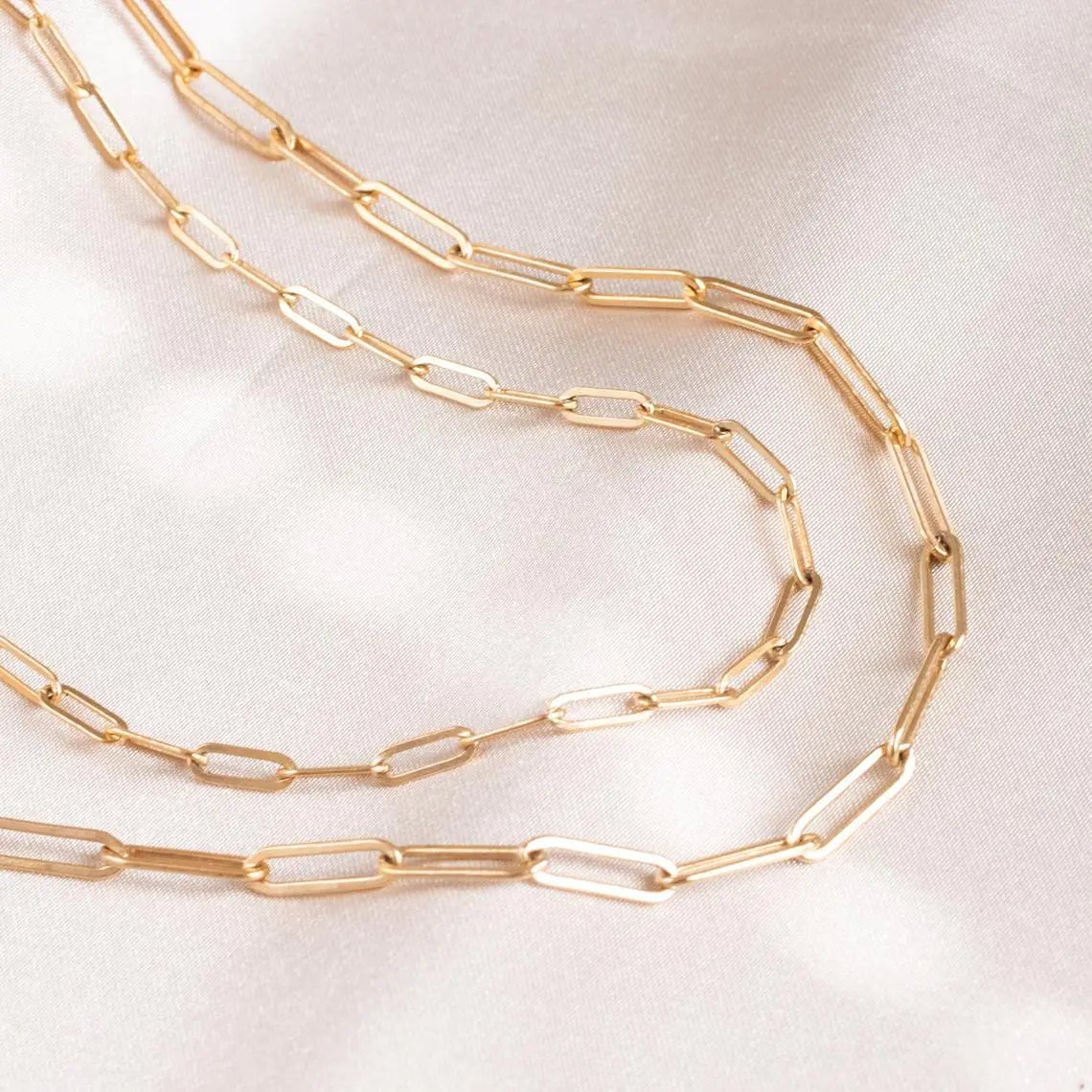 Paperclip Link Chain Necklace - Allure SocietyNecklaces