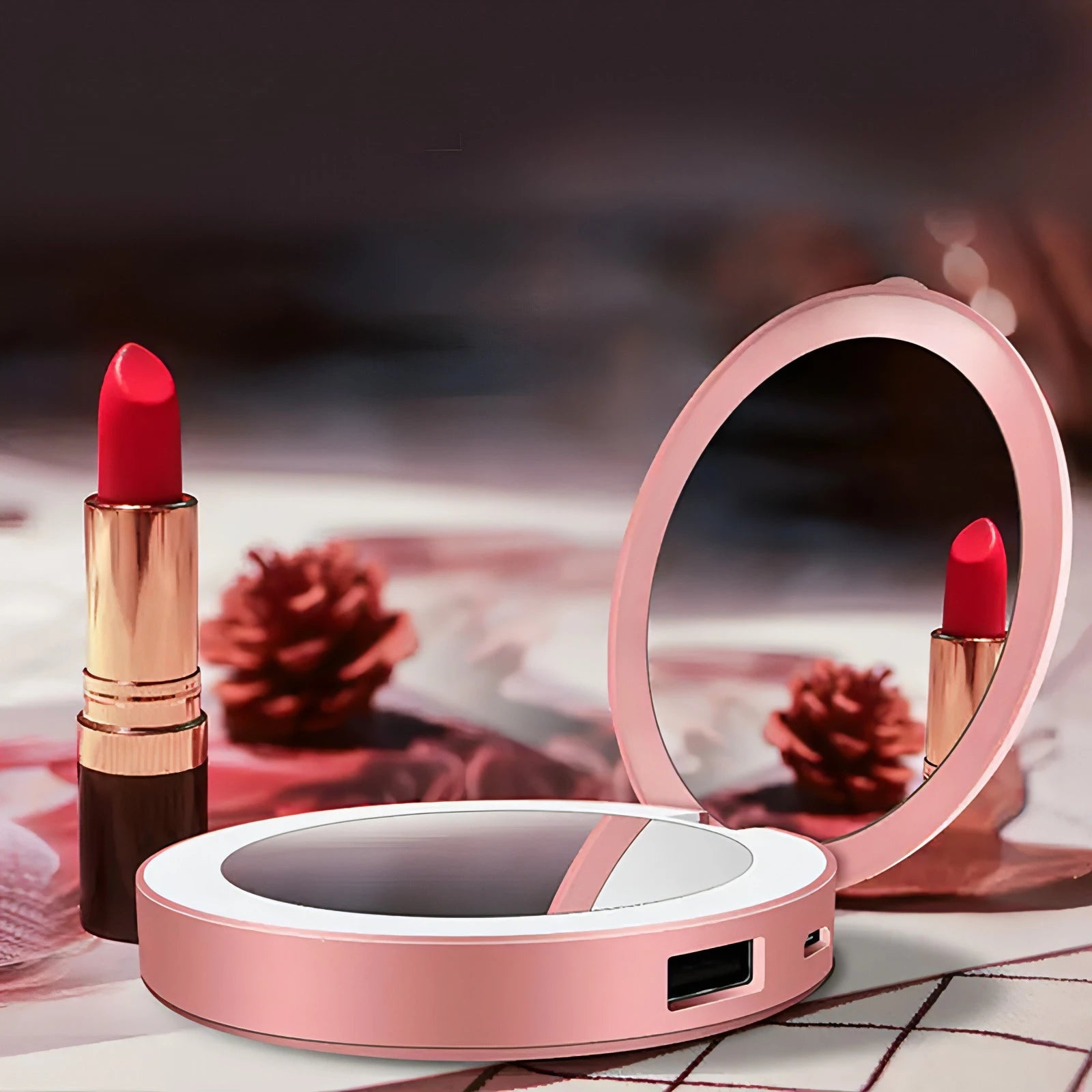 Phone Charging Makeup Mirror - Allure SocietyMakeup Accessories