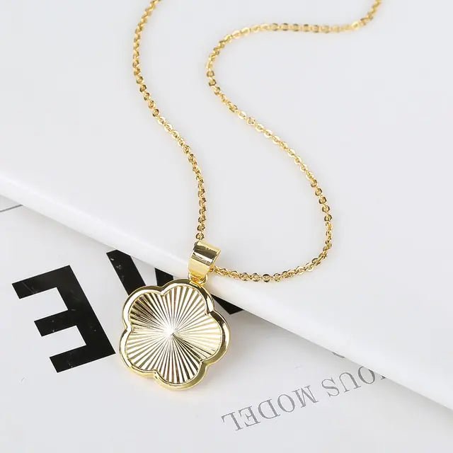 Plant Flower Pendant Necklace Women - Allure SocietyNecklaces