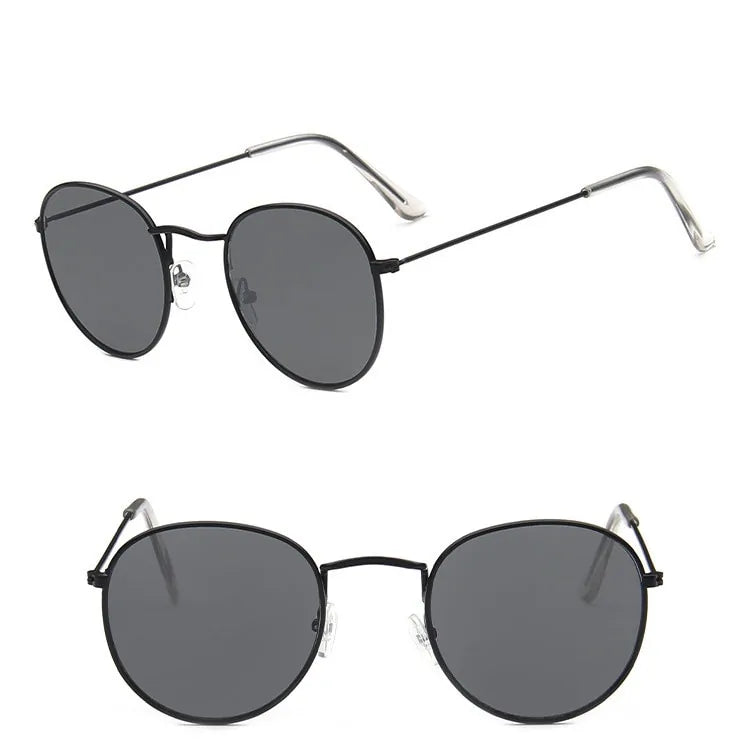 Semi - Rimless Metal Frame Sunglasses - Allure SocietyPolarised Sunglasses