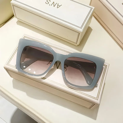 Rectangle Big Frame Cat Eye Sunglasses - Allure SocietyUV Sunglasses