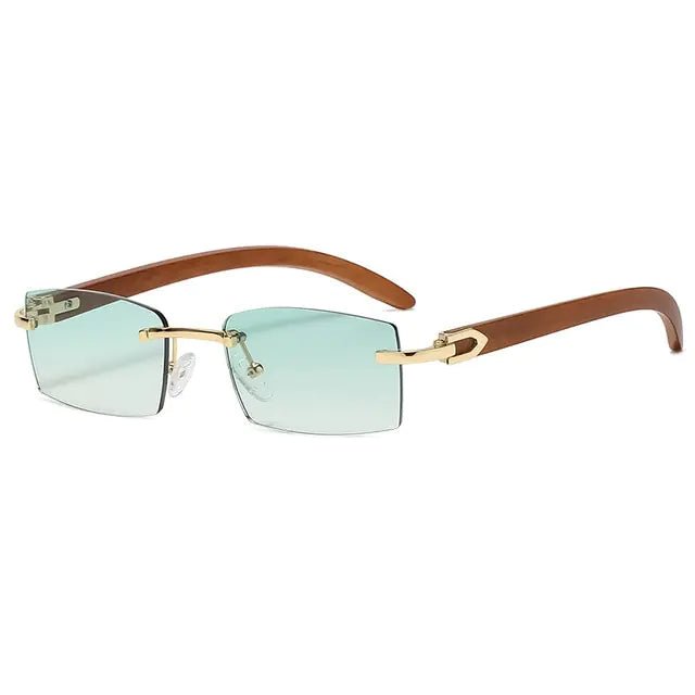 Rectangle Fashion Rimless Sunglasses - Allure SocietyUV Sunglasses