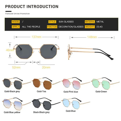 Retro Hex Sunglasses - Allure SocietyUV Sunglasses