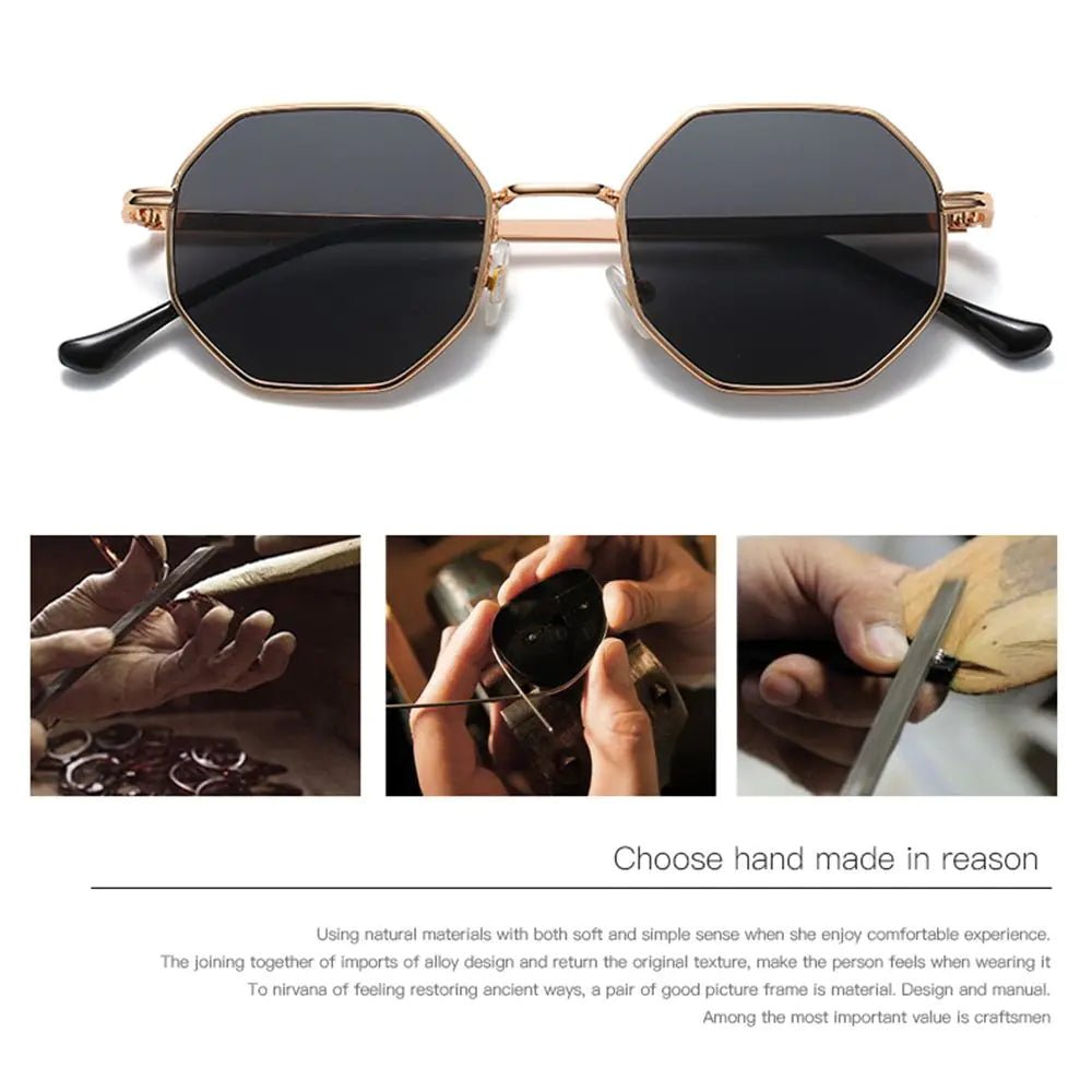 Retro Hex Sunglasses - Allure SocietyUV Sunglasses