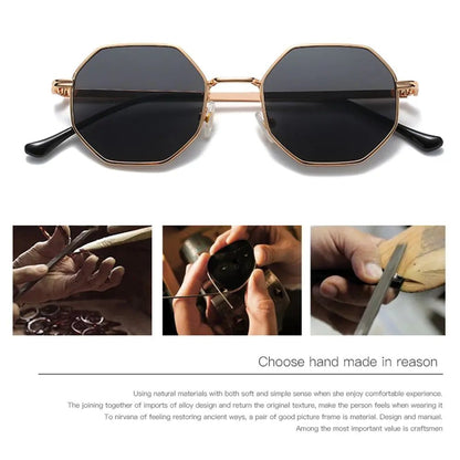 Retro Hex Sunglasses - Allure SocietyUV Sunglasses