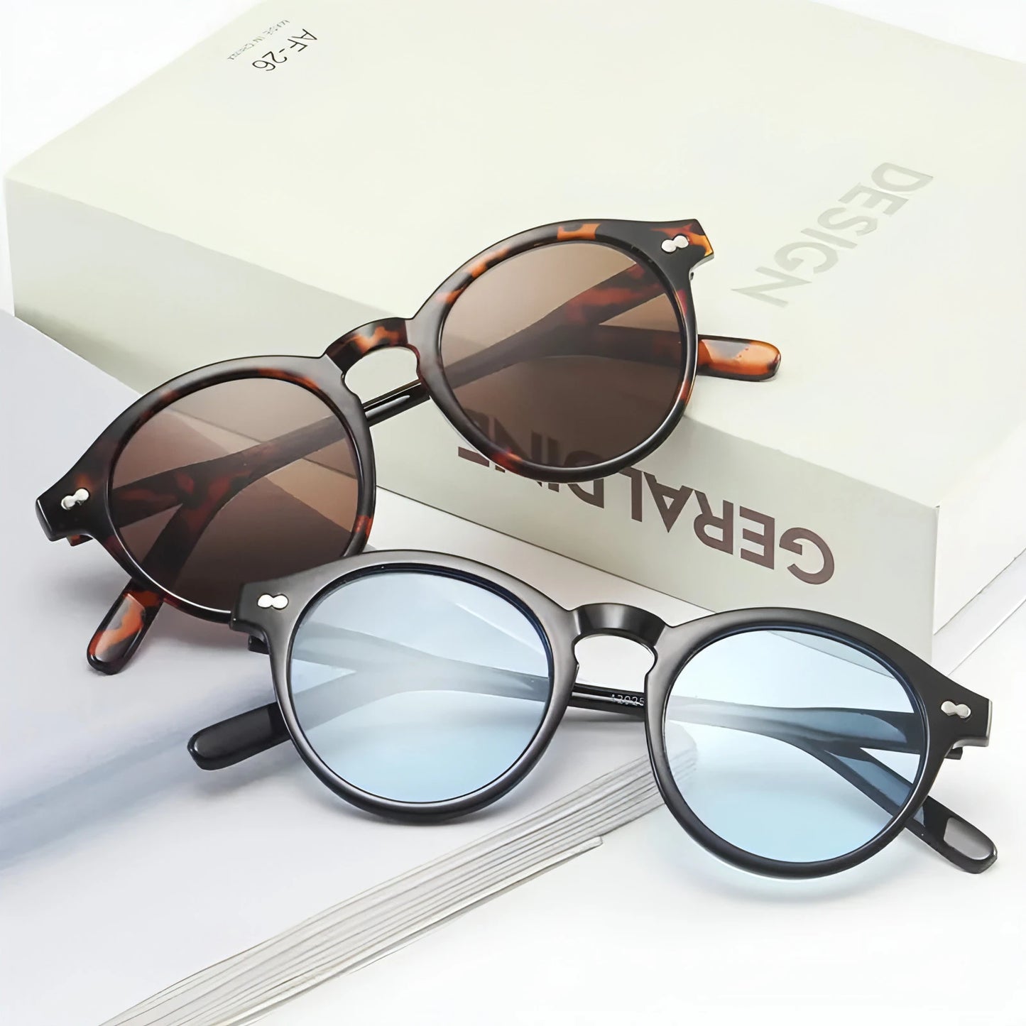 Retro Round Sunglasses - Allure SocietyUV Sunglasses