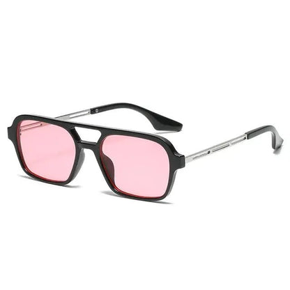 Retro Sunglasses With Pink Gradient - Allure SocietyUV Sunglasses