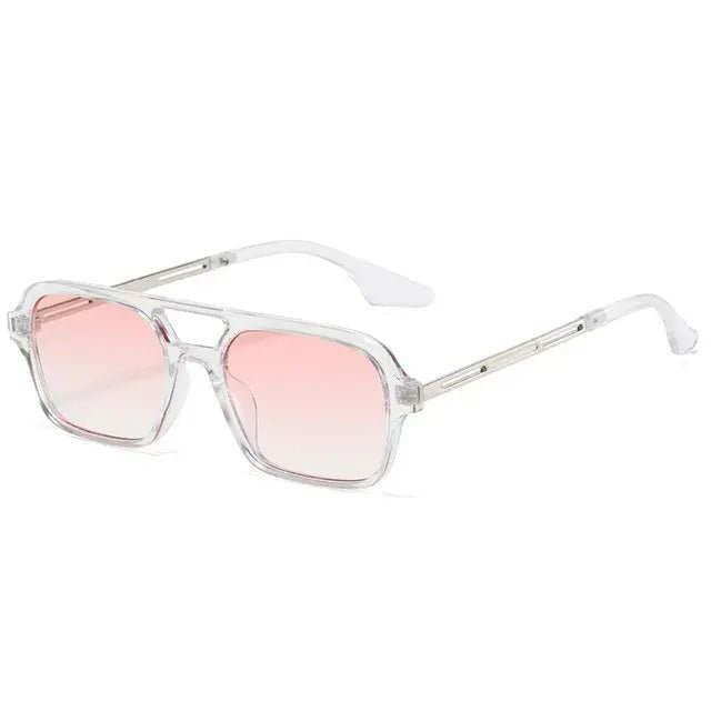 Retro Sunglasses With Pink Gradient - Allure SocietyUV Sunglasses