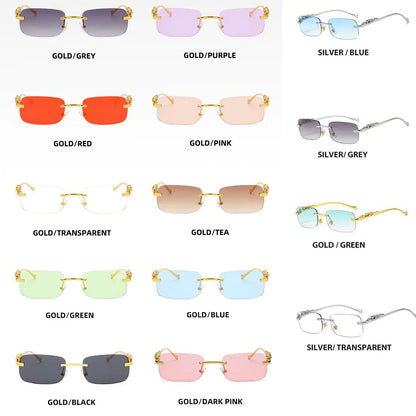 Rimless Square Sunglasses - Allure SocietyUV Sunglasses