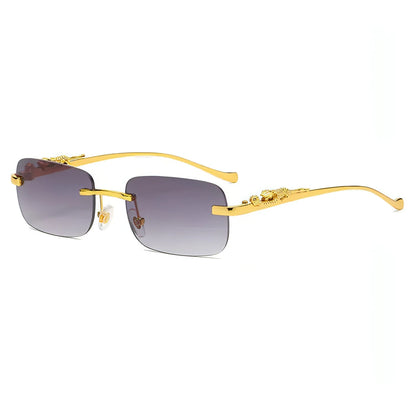 Rimless Square Sunglasses - Allure SocietyUV Sunglasses