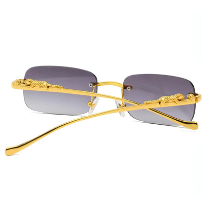 Rimless Square Sunglasses - Allure SocietyUV Sunglasses