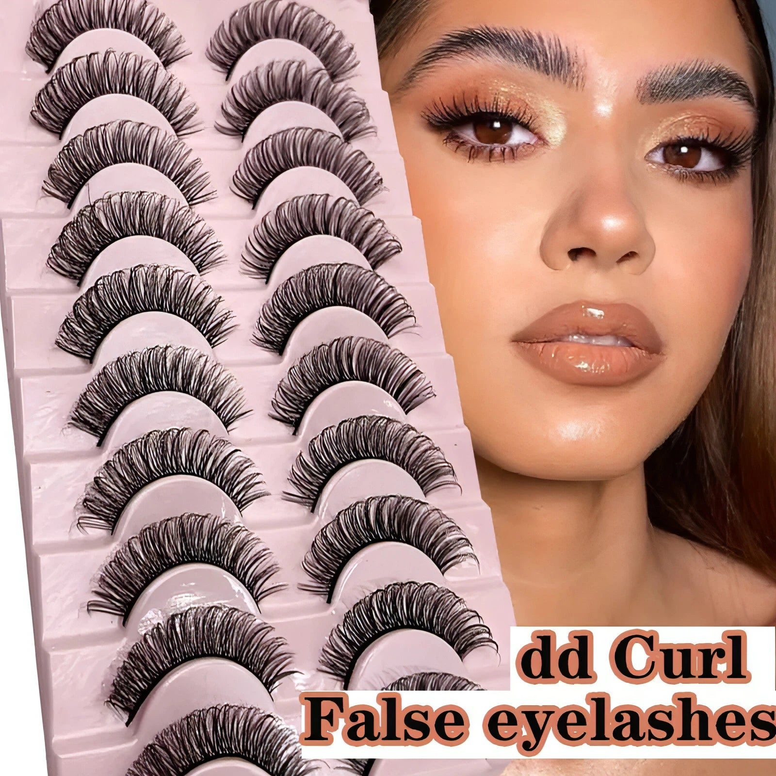 Russian Strip Lashes Fluffy Mink - Allure SocietyFalse Eyelashes