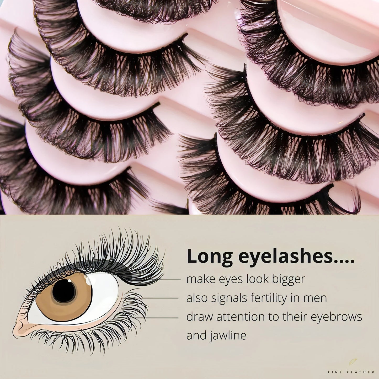 Russian Strip Lashes Fluffy Mink - Allure SocietyFalse Eyelashes