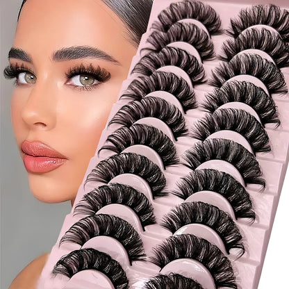 Russian Strip Lashes Fluffy Mink - Allure SocietyFalse Eyelashes