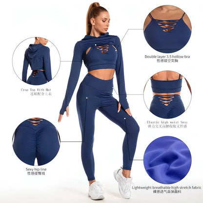 Seamless Fitness Leggings - Allure SocietyActivewear Sets