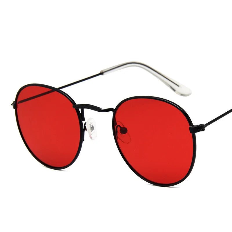 Semi - Rimless Metal Frame Sunglasses - Allure SocietyPolarised Sunglasses