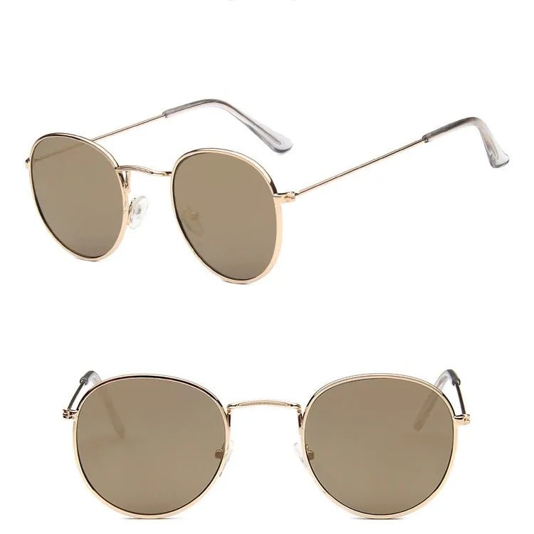 Semi - Rimless Metal Frame Sunglasses - Allure SocietyPolarised Sunglasses