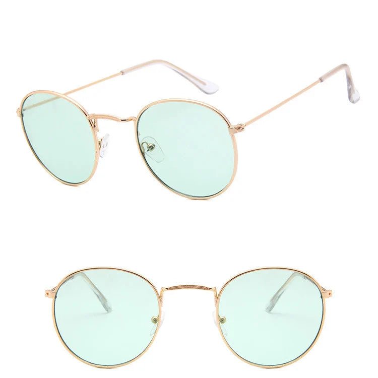 Semi - Rimless Metal Frame Sunglasses - Allure SocietyPolarised Sunglasses