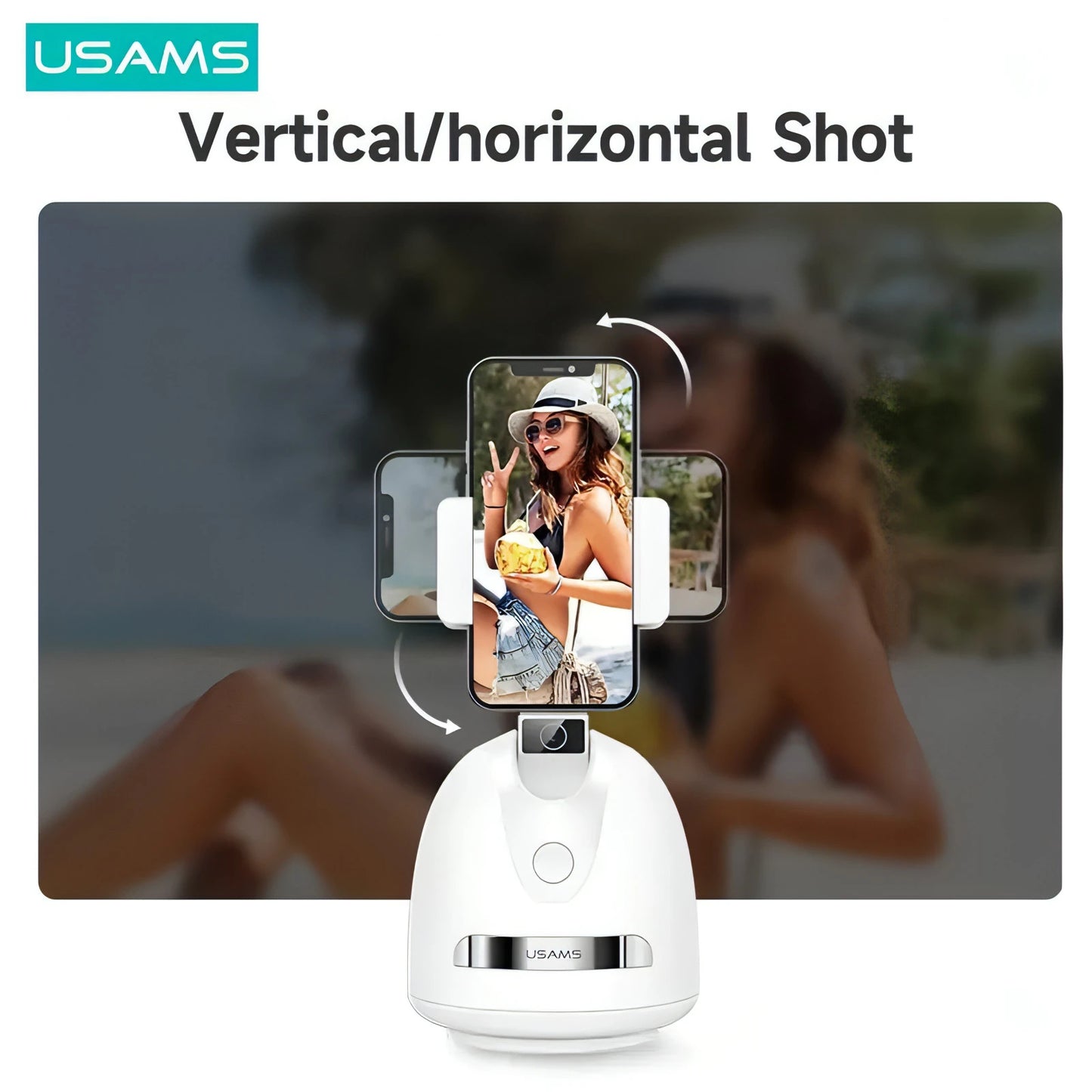 Smart Face Tracking Phone Holder - Allure SocietyRotating Influencer Camera Mount