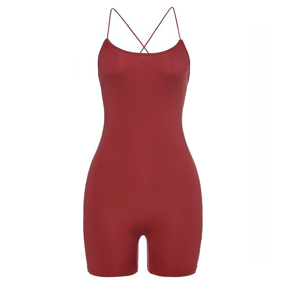 Spaghetti Strap Sleeveless Romper - Allure SocietyLoungewear One Piece's