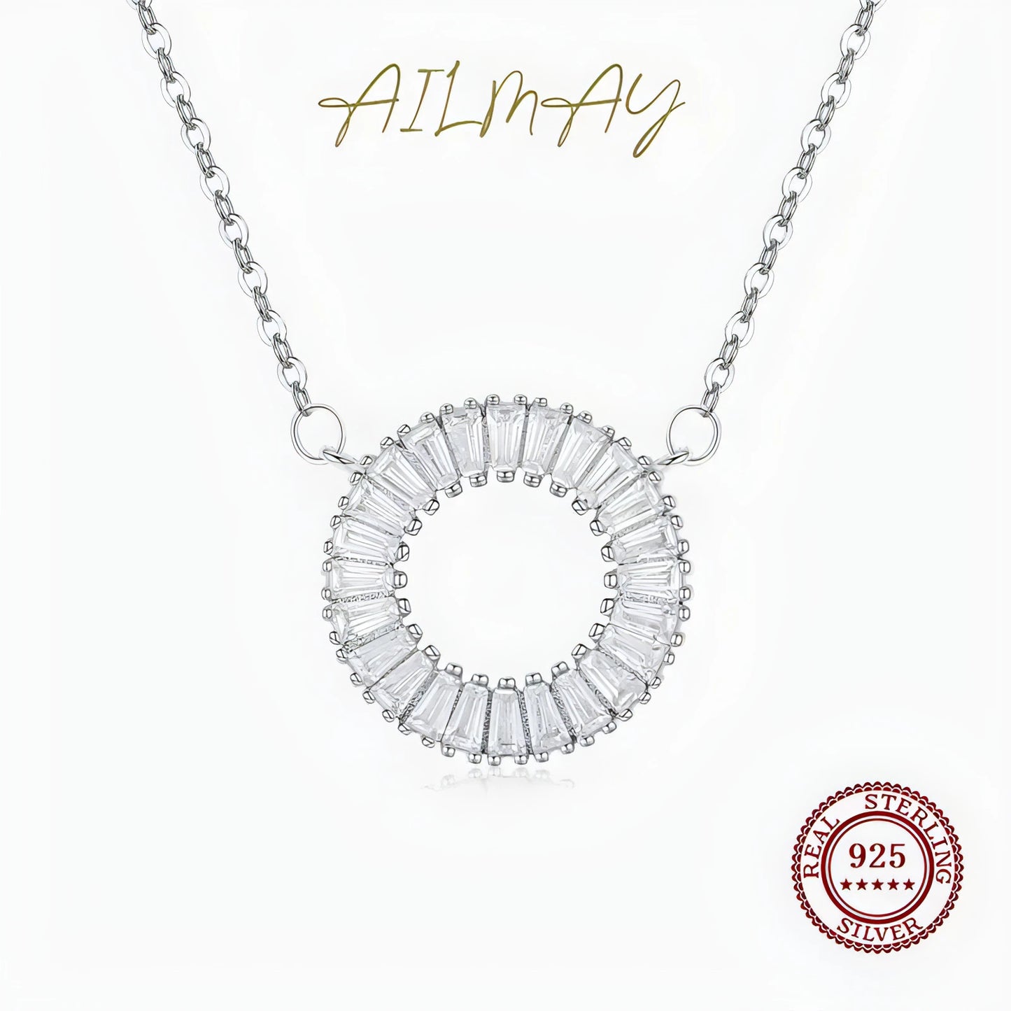 Sparkling Clear Round Necklace - Allure SocietyNecklaces