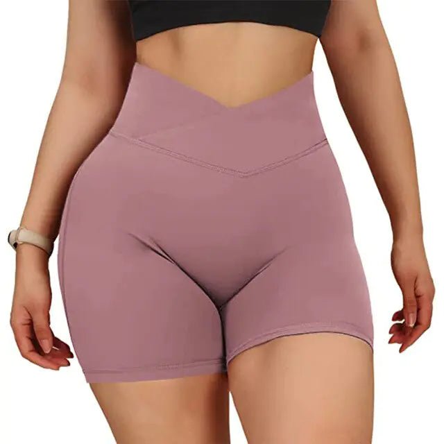 Sports Short High Waist Workout Seamless Fitness Yoga Shorts - Allure SocietyActivewear Shorts