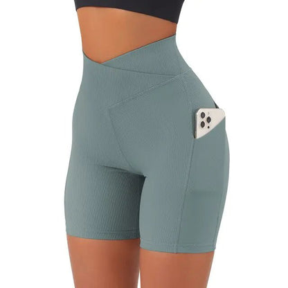 Sports Short High Waist Workout Seamless Fitness Yoga Shorts - Allure SocietyActivewear Shorts