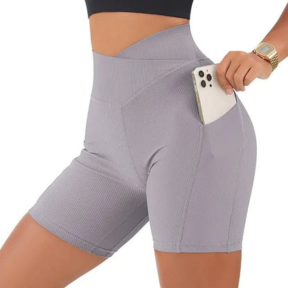 Sports Short High Waist Workout Seamless Fitness Yoga Shorts - Allure SocietyActivewear Shorts