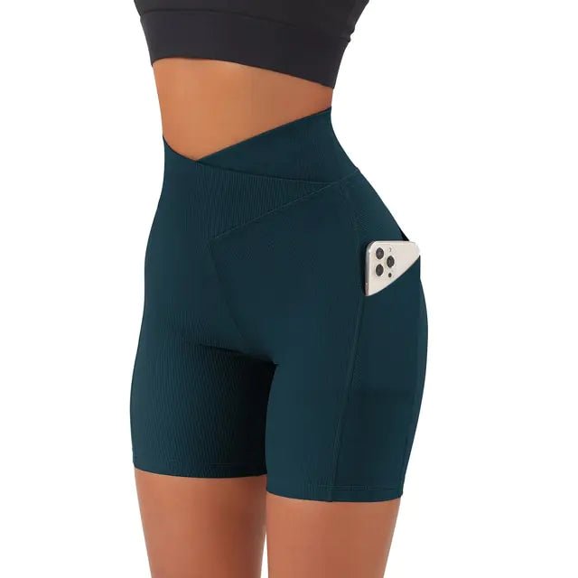 Sports Short High Waist Workout Seamless Fitness Yoga Shorts - Allure SocietyActivewear Shorts