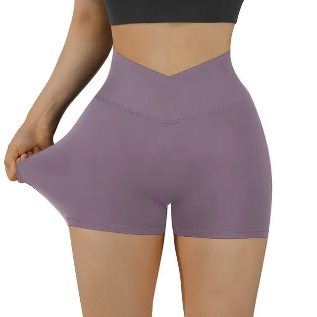 Sports Short High Waist Workout Seamless Fitness Yoga Shorts - Allure SocietyActivewear Shorts