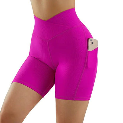 Sports Short High Waist Workout Seamless Fitness Yoga Shorts - Allure SocietyActivewear Shorts