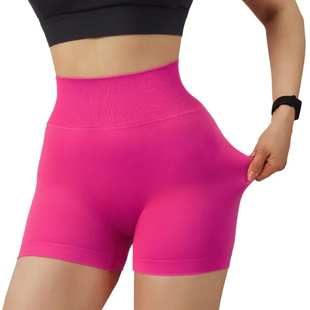 Sports Short High Waist Workout Seamless Fitness Yoga Shorts - Allure SocietyActivewear Shorts