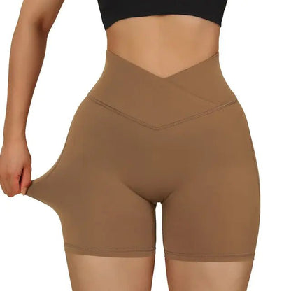 Sports Short High Waist Workout Seamless Fitness Yoga Shorts - Allure SocietyActivewear Shorts