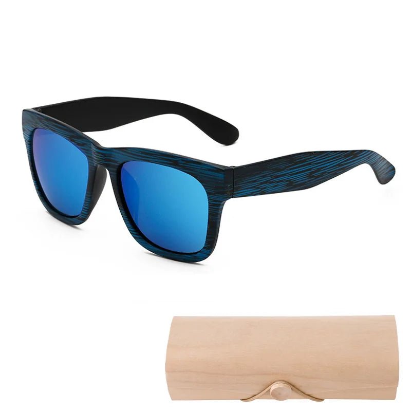 Square Bamboo Retro Sunglasses - Allure SocietyUV Sunglasses