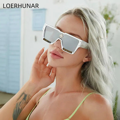 Stylish Wide Frame Sunglasses - Allure SocietyUV Sunglasses