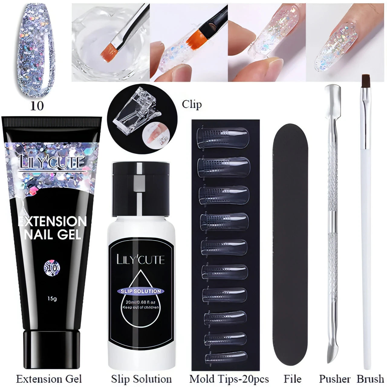 Extension Gel Set - Allure SocietyFalse Nail Kits and Dryers